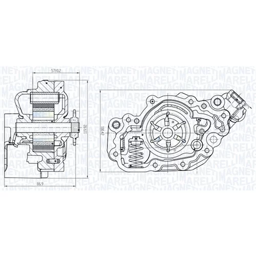 Olejové čerpadlo 351516000082 (MAGNETI MARELLI) - obr. 1