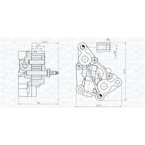 Olejové čerpadlo MAGNETI MARELLI 351516000112