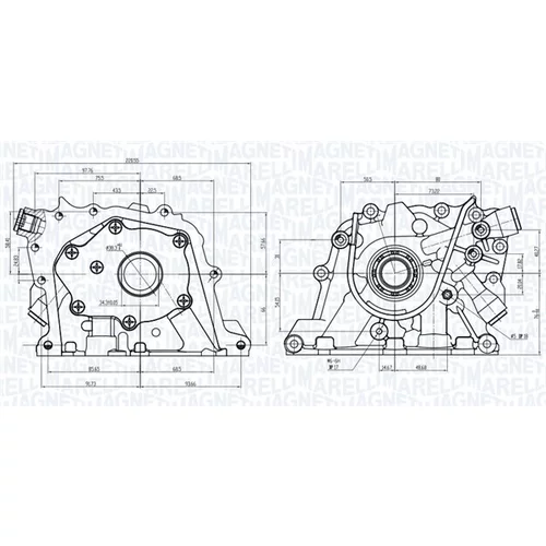 Olejové čerpadlo 351516000127 (MAGNETI MARELLI) - obr. 1