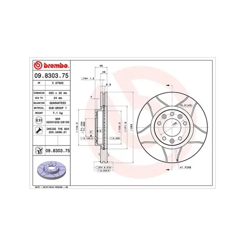 Brzdový kotúč MAGNETI MARELLI 360406041405