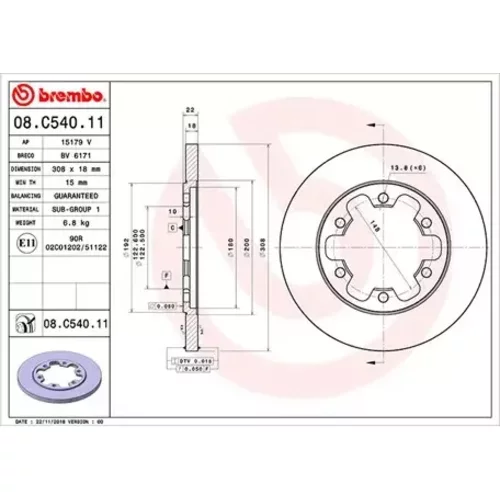 Brzdový kotúč MAGNETI MARELLI 360406164801