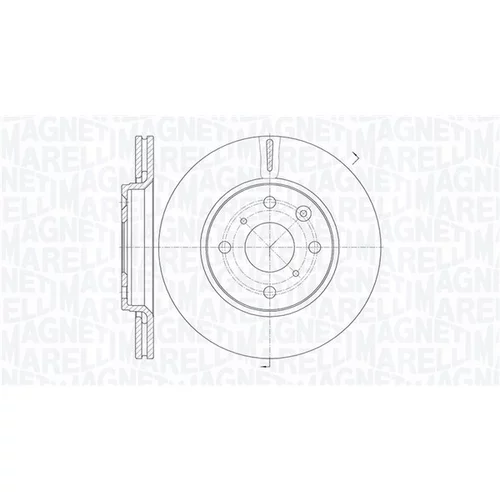 Brzdový kotúč MAGNETI MARELLI 361302040124