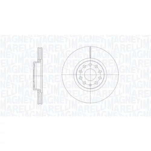 Brzdový kotúč MAGNETI MARELLI 361302040126