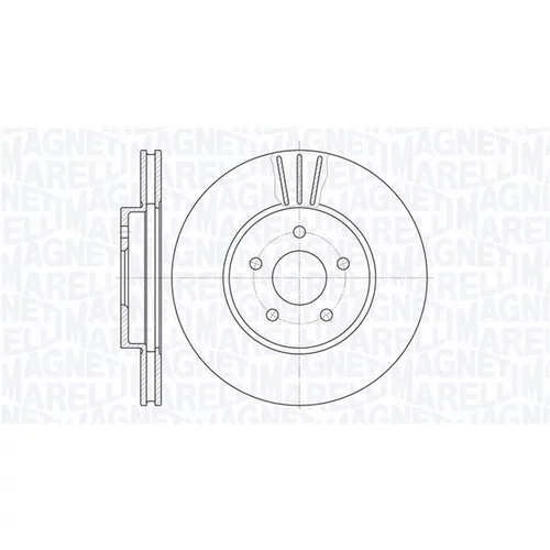 Brzdový kotúč MAGNETI MARELLI 361302040180