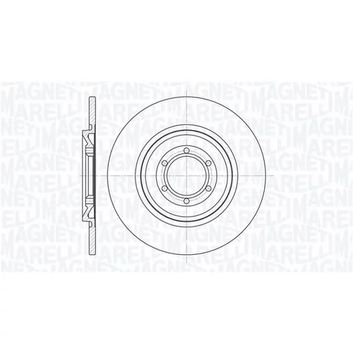 Brzdový kotúč MAGNETI MARELLI 361302040215
