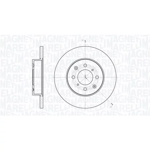 Brzdový kotúč MAGNETI MARELLI 361302040243