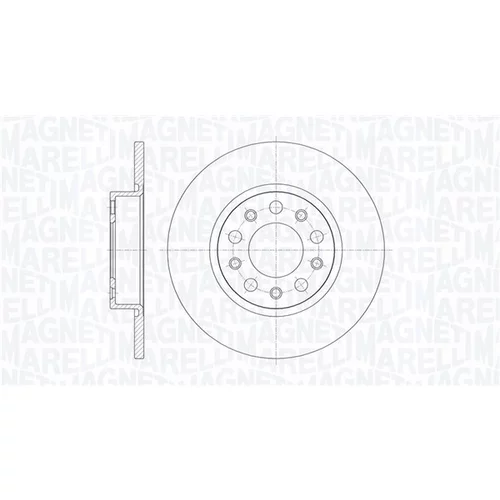 Brzdový kotúč MAGNETI MARELLI 361302040287