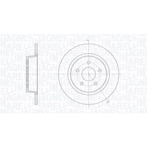 Brzdový kotúč MAGNETI MARELLI 361302040371