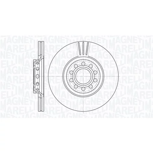 Brzdový kotúč MAGNETI MARELLI 361302040412