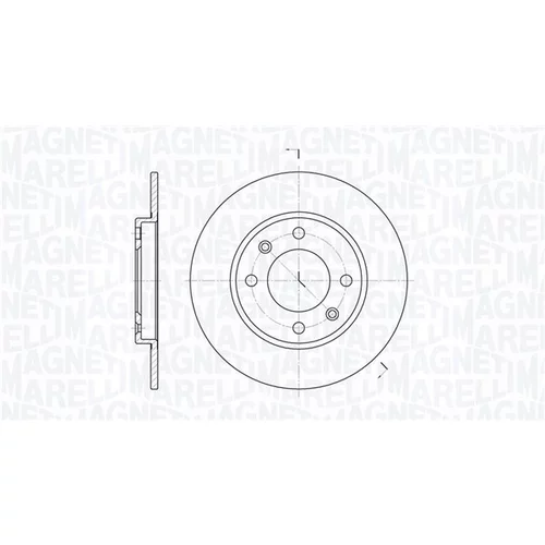 Brzdový kotúč MAGNETI MARELLI 361302040695