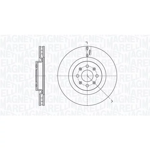 Brzdový kotúč MAGNETI MARELLI 361302040789