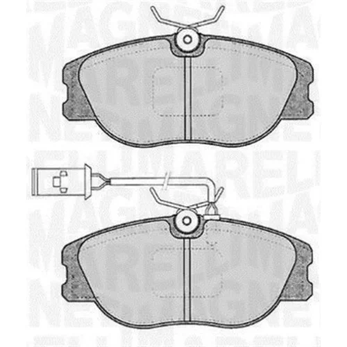 Sada brzdových platničiek kotúčovej brzdy MAGNETI MARELLI 363916060117