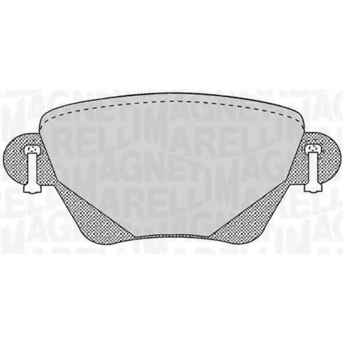 Sada brzdových platničiek kotúčovej brzdy MAGNETI MARELLI 363916060265