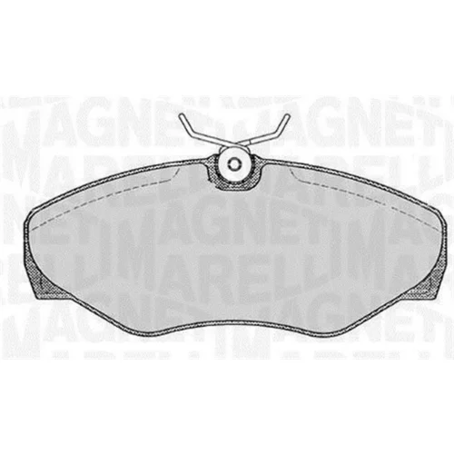 Sada brzdových platničiek kotúčovej brzdy MAGNETI MARELLI 363916060371