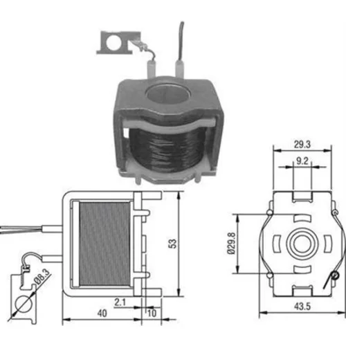 Elektromagnetický spínač pre štartér MAGNETI MARELLI 940113050024