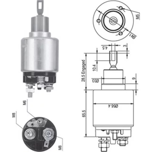 Elektromagnetický spínač pre štartér MAGNETI MARELLI 940113050344