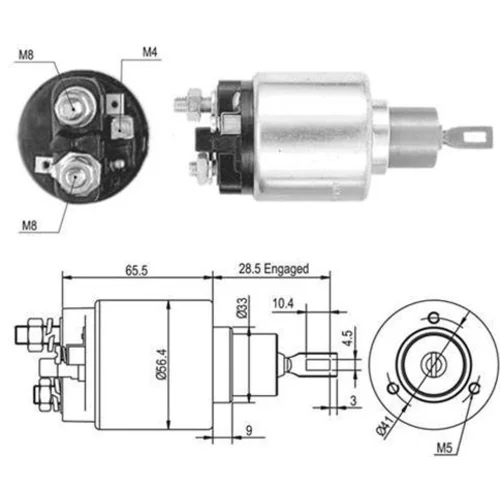 Elektromagnetický spínač pre štartér MAGNETI MARELLI 940113050461