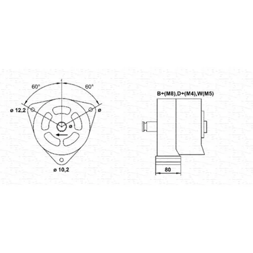 Alternátor MAGNETI MARELLI 943346121010