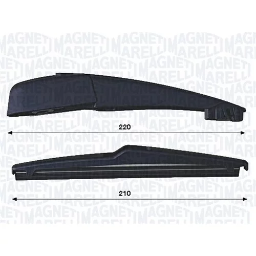 Sada ramienka stierača, čistenie okien MAGNETI MARELLI 000723180444