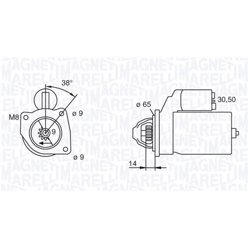 Štartér MAGNETI MARELLI 063101015010