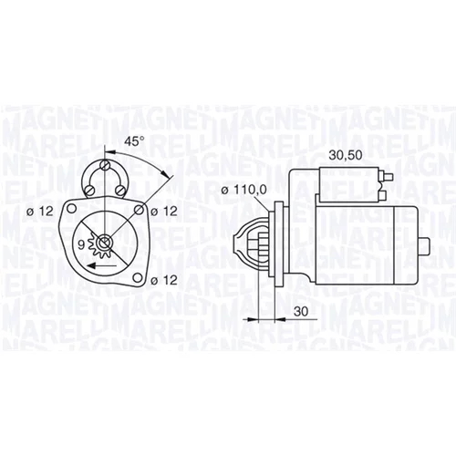 Štartér MAGNETI MARELLI 063522310110