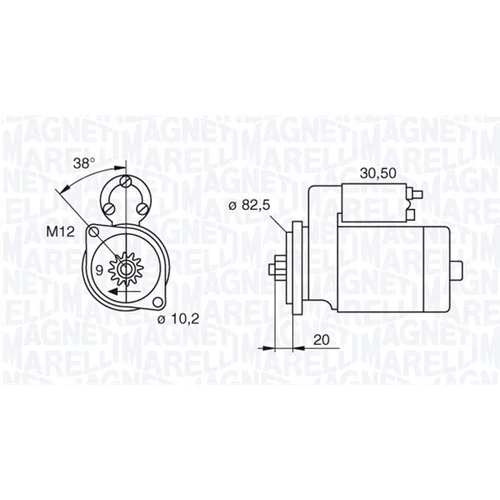 Štartér MAGNETI MARELLI 063522601010
