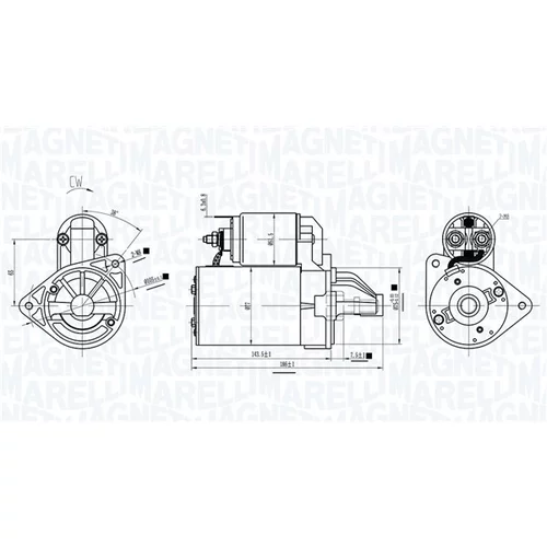 Štartér 063721718010 (MAGNETI MARELLI) - obr. 1
