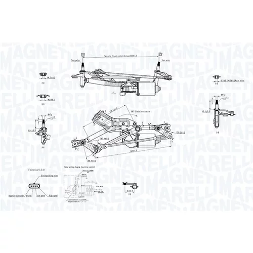 Systém čistenia skiel MAGNETI MARELLI 064351734010