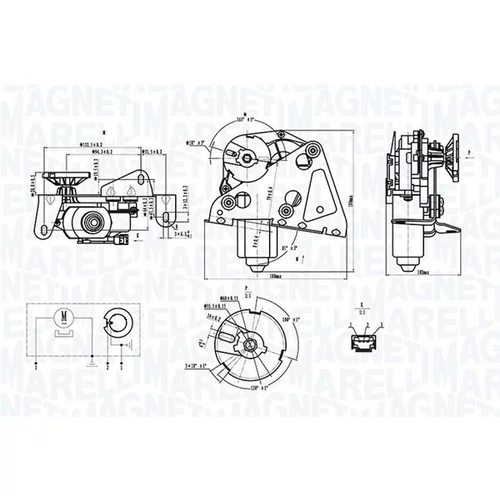 Motor stieračov 064374400010 (MAGNETI MARELLI) - obr. 1