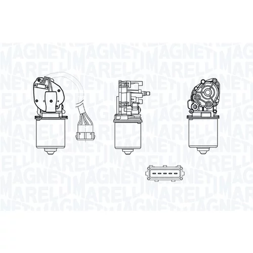 Motor stieračov 064379500010 (MAGNETI MARELLI) - obr. 1