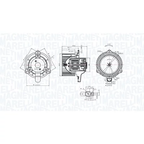 Vnútorný ventilátor MAGNETI MARELLI 069412340010