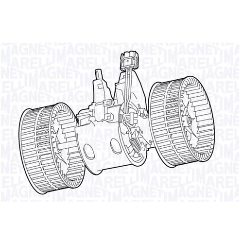 Vnútorný ventilátor MAGNETI MARELLI 069412707010