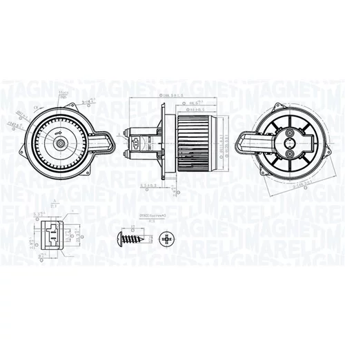 Vnútorný ventilátor MAGNETI MARELLI 069412781010