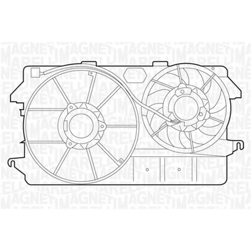 Ventilátor chladenia motora 069422321010 (MAGNETI MARELLI)