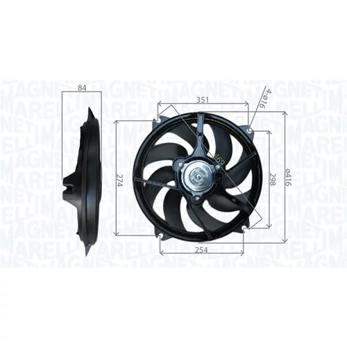 Ventilátor chladenia motora MAGNETI MARELLI 069422745010