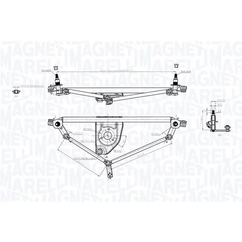 Mechanizmus stieračov MAGNETI MARELLI 085570705010