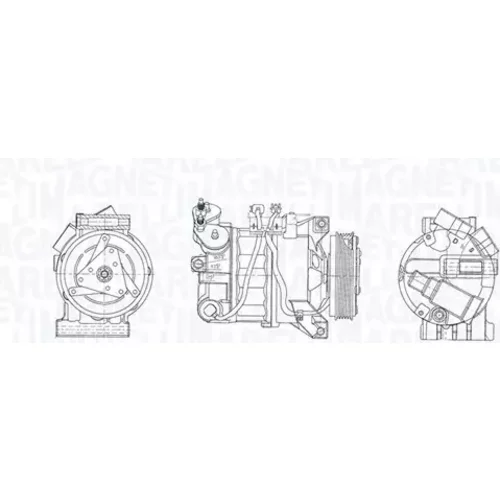 Kompresor klimatizácie MAGNETI MARELLI 350103030035