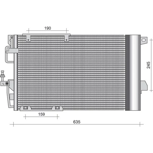 Kondenzátor klimatizácie MAGNETI MARELLI 350203277000