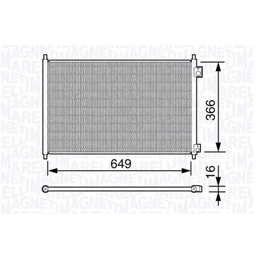 Kondenzátor klimatizácie 350203663000 (MAGNETI MARELLI)