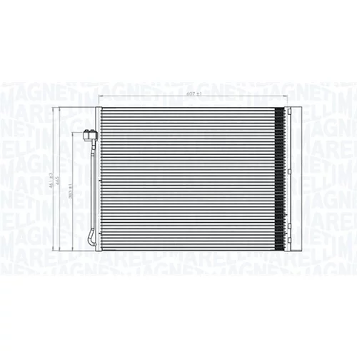 Kondenzátor klimatizácie 350203795000 (MAGNETI MARELLI) - obr. 1