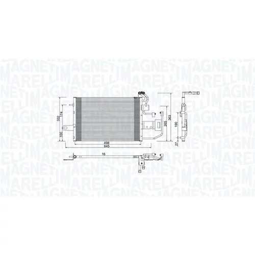 Kondenzátor klimatizácie MAGNETI MARELLI 350203997000