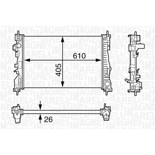 Chladič motora MAGNETI MARELLI 350213129800