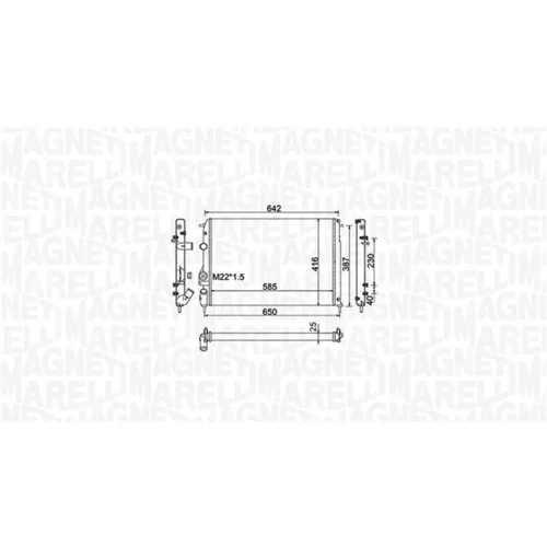 Chladič motora MAGNETI MARELLI 350213159100