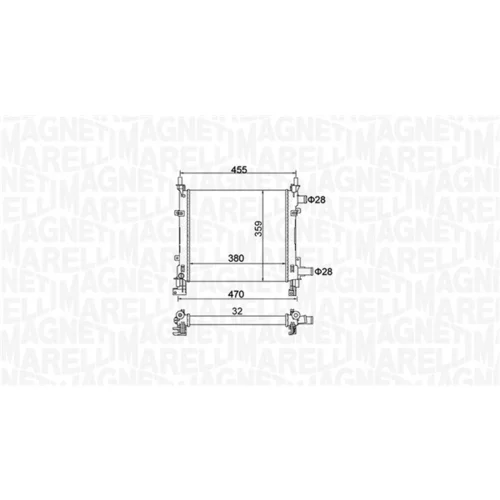 Chladič motora 350213161900 (MAGNETI MARELLI) - obr. 1