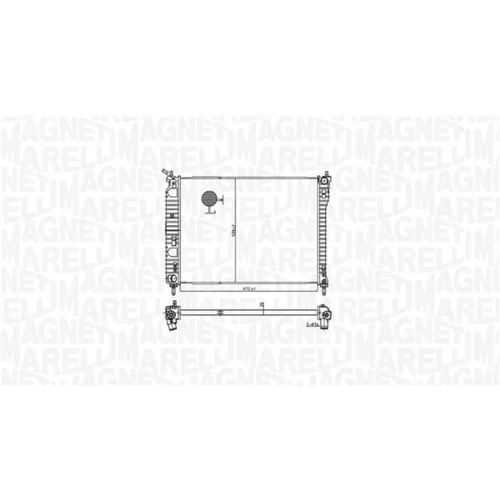 Chladič motora 350213179800 (MAGNETI MARELLI) - obr. 1