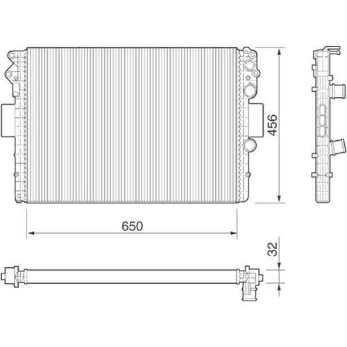 Chladič motora MAGNETI MARELLI 350213182000