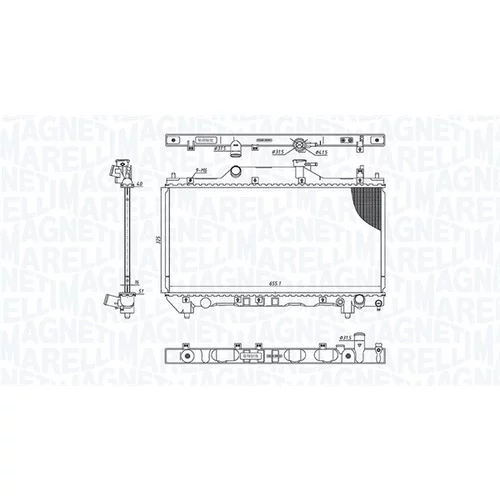 Chladič motora 350213186200 (MAGNETI MARELLI) - obr. 1