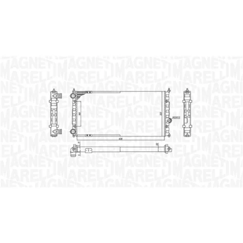 Chladič motora 350213187800 (MAGNETI MARELLI) - obr. 1