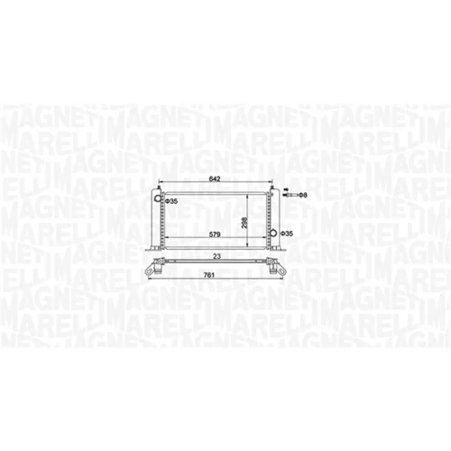 Chladič motora 350213194500 (MAGNETI MARELLI) - obr. 1