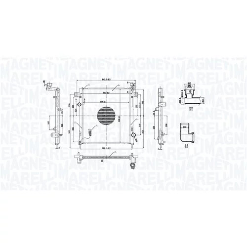 Chladič motora MAGNETI MARELLI 350213221500